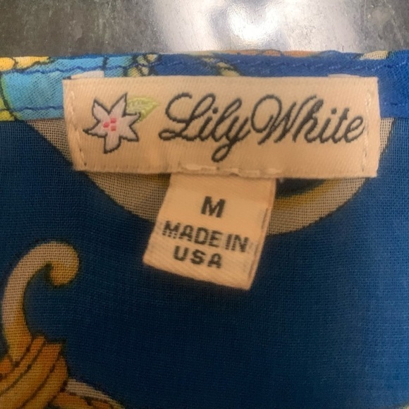 Lily White colorful sheer camisole, size M - Picture 2 of 6